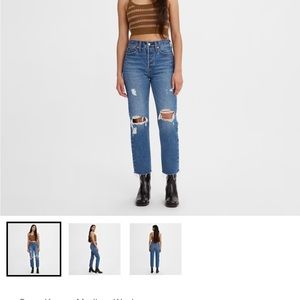 Levi’s ripped wedgie icon jeans